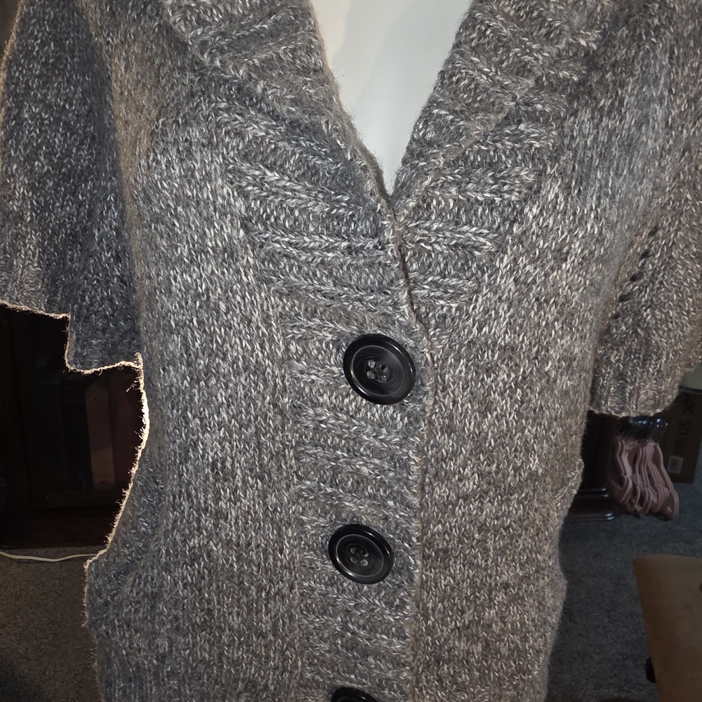 Old Navy Heather Gray Knit Sweater